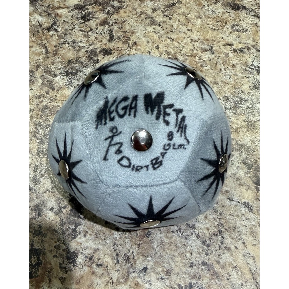 DirtBag Footbag Mega Metal Skill Toy with Metal Studs 1PC - Gray